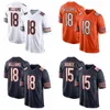 2024 Nuovo Draft Primo round Pick Picker Game Maglie da calcio Maglie da calcio 18 Caleb Williams 15 Roma Odunze Jersey Game femminile maschile Game Custom S-6XL