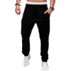 Calças masculinas Spring e Autumn Sports Sports Sports Sports Europeu e Americano Casual Cutt -Pants Acessórios de Trabalho da Cantura elástica HARLAN PL2403