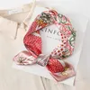 Bandanas Durag High quality printed silk scarf luxury brand womens 60 * 60cm square scarf spring/summer fashionable headscarf tie bag 240426