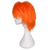 Perruques qqxcaiw court homme coiffure masculine Cosplay perruque orange noire bleu bleu haute température fibre de cheveux synthétique perruques