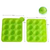 Stampi a 12 buche silicone stampo stampo a sfera a forma di silicone lecca lecca -cioccolato cuocere cubo cubetto ghiaccio cubetto utensile per vassoio per vassoio per vassoio in silicone stampo in silicone