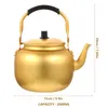 Ensemble de vaisselle à thé Kettle Whistling Camping Stove Rice Jug Aluminium Household Teapot Voyage