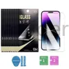 Schermbeschermer gehard glas voor iPhone 15 14 13 12 Mini 11 Pro X XS Max XR 7 8 Plus Samsung A15 A25 A35 A55 S23FE A05 Beschermingsfilm 9h 0,33 mm met papieren retailbox Groothandel