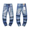 Pur Brand retro distressed jeans new splashed ink print pants high street casual trend mens womens denim pants man trousers CSD2404273-11