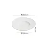 Plates Creative Phnom Penh Ceramic Wide Edge Shallow Plate Pastar Dessert Dish Thick Soup Molecular Special Tabellery