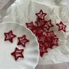 Hair Clips Barrettes 2/20 Star BB Red Clip Girl Y2K Cute Silver Bucket Womens Simple Metal Snap Headwear