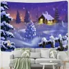 Tapices Crystal Christmas Tapestry Serie de escena de nieve Hanging Romantic Style Witchcraft Home Room Decor