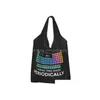 Другие поставки материнства Kawaii Printed Beakers Laboratory Technology Shop Tote Bags Portable Shoder Shoder Shoder Science Hemistry Handb Dh4gi