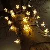 Decoraties Solar Led Light Outdoor Garden Decoratie Kristallen Kersenlichten Waterdichte zonne -aangedreven patio -licht voor Garden Party Kerstmis