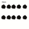 Decorative Flowers 10pcs Black Roses Artificial Bulk For Halloween Party Decoration Stemless Flower Heads Walls Art Crafting Supplie