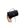 Luxury Leather Bag Designer Women's Bag Sheep Enamel Handle Diamond Grid Handbag New Single Shoulder Bag Crossbody Bag Small Square Bag L229