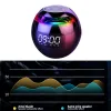 Accessoires ALLOGNE LED numérique TF / FM Radio Bluetooth haut-parleur Round au cheminement Night Light Colorful Light Music Play Home Table Clock