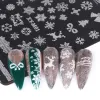 Arte 1 PC Placas de estampagem de unhas de Natal Frenda Xmas de aço de aço estêncil de neve Ferramentas de carimbos de unhas Manicure Ferramentas de manicure