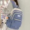 Plecak moda uczeń multi-kieszeni dziewczyny Kawaii Travel Rucksack Women Teens School Bag