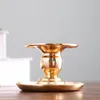 Candle Holders Holder Gold Plated Base Pillar Candlestick Stand For Electronic Candles Tapers Christmas Party Home Decor