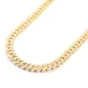 Gold Full Moissanite Infinity Chain Chain Chain Chain Colar Friendshipy Pinging Dainty 925Silver Jóias personalizadas