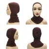 Bandanas Durag Ramadan muslimska kvinnors huvudduk Veil Turbo Fashion Islamic Inner Hat Turkish Jersey Lower Hat Womens Headscarf 240426