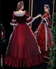 Feestjurken Wine Red Wedding |Verjaardag kerstjurk jurk re -enactment theater kleding