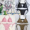 2024 Bikinis de grife de luxo feminino feminino feminino tanque tankwear tanga encobrimento de duas peças biquíni feminino de banho de banho