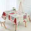 Table Cloth 100x140cm Tablecloth Linen Polyester Year Party Banquet Chritmas For Home Decoration Dinner Cover