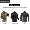 Ensembles / costumes chemises tactiques iDogear à manches longues Camo Airsoft Outdoor Sports Combat Shirt Black Multicam Camo Camo Clothes Woodland
