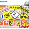 Tattoo Transfer 20/30/50Pieces Caution Tip Decals Stop Warning Danger Signs Funny Stickers for Motorcycle Car Bike Luggage Laptop Helmet Sticker 240427