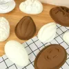 Formar 3D Egg Shape Silicone Chocolate Mögel Hemlagad fondant bakverk Cake Baking Mold Birthday Easter Baking Tool