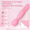 Double Head Vibrating Female Orgasm Clitoris Masturbator AV Stick Rechargeable Silicone Adult Sex Toy Tongue Licking Massager 240412