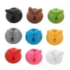 Câble de fil d'oreille de lapin Câble de cordon rangée Câble écouteur Organisateur de fil Storage Silicone Câble Câble Calle Cordon Clips T9I002628