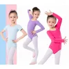 Stage Draag Kinderdans Oefening Kleding Kleding Kleding met korte mouwen Jumpsuit Ballet Exam