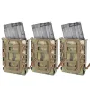 HOLSTERS 3PCS TACTICAL FAST MAG TPR TPR FLEXIBLE MOLLE MAGAZINE SCHECH Carrier pour AR15 M4 5.56 / 7,62 mm CP CAMOUFLAGE MAG POCK POCK