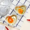 Moulds 20PCS Heart Shaped Aluminum Foil Disposable Baking Cups with Cover Cupcakes Tarts Puddings Cup Muffin Patisserie Baking Pan Tool