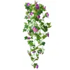 Decoratieve bloemen Wall Artificial Flower Decoration Indoor Hangende schaduw Rattan Basket Home Simulatie