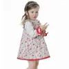 Robe de fille 3 ensembles de jupe PCS pour les enfants floral en tout-petit robe bébé filles coton doux coton vêtements vestido lolita