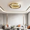 Moderne Luxusstil LED -Kristall Deckenlampe für Wohnzimmer Schlafzimmer Esszimmer Küche Runde Kristall Deckenkraut Krachen Licht