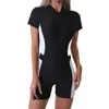 Nouveau maillot de bain à fermeture éclair en noir et blanc en noir et blanc costume de surf pour femmes à manches