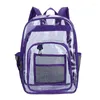 Backpack Transparent Pvc Set Bag Waterproof UNISEX di grande capacità Solid Clear Coppia Bagback Designer