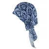 Bandanas Durag Neue Erwachsene weibliche blumige Kopfbedeckung Frauen Bandagen Herbst Mode Haare Turbo Blumenzubehör zum Verkauf 240426