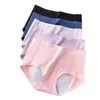 Pantidas de mujeres 3pcs ropa interior menstrual a prueba de fugas de algodón transpirable pantalones fisiológicos lencería sanitaria femenina suave