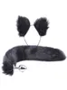 2PCS Set y Faux Fur Tail Metal Butt Wtyczka Śliczne kocie uszy opaska na role do odgrywania imprezowego kostium Propor dorosły Sex Toys189x8220306