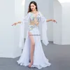 Stage Wear Belly Dance Suit Diamond-Studded Sling Bra Split Big Swing Skirt Performance Clothes Set Oriental Dancing Competition Clothing