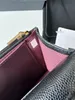 10A Designer -Upgrades für Magnetschnalle Griff Chip Zertifizierung Mini Kaviar Schaffell Frauenkette Brieftasche mit Box Brieftasche Crossbody Bag 002