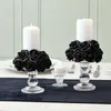 Decorative Flowers 10pcs Black Roses Artificial Bulk For Halloween Party Decoration Stemless Flower Heads Walls Art Crafting Supplie