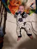 Rompers Cute Newborn Baby Boy One Piece Climbing Clothing Cotton Långärmad tryckt O-Neck Jumpsuit Onesie Casual Clothll24f