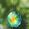 Dekoracyjne figurki 45 mm Rainbow Mandala Crystal Prism Suncatcher Hanging Decor Wystrój Kolorowy Słońce Kwiat żyrandolowe części zamienne