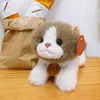 Супер милая и домашняя кукла котенка с милой и милой внешностью, симуляцией плюшевой игрушки для кошек, ленивая кукла для кошек, детская успокаивающая кукла ткани