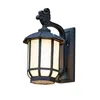 Vägglampor kinesisk stil retro vattentät lampa villa grind yttre balkong/korridor/gård utomhusljus