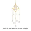 Decorative Figurines Crystal Wind Chime Moon Rainbow Sun Shine Hanging Prism Ornament Catchers Garden Home Patio Porch Decoration