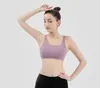 Yoga tenue sportive Bra Fl Cup rapide Dry Top Toproproofroping Cross Back Push up Workout for Women Gym Running Jogging Fitness Drop Livrot DHBS4