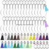 Keychains Lanyards Acrylique Ornement Blanks Kit avec 30 PCS BLANKSADD30 Keychain Colorf Tasselsadd30pcs Key Chain Ringsadd Jump Ring DHCWK